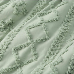 Boho Tufted Embroidery Duvet Cover Set