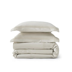 PureWoven™ Cotton Embroidered Hotel Duvet Cover Set