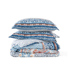 PureWoven™ 100% Cotton Patterned Duvet Cover Set