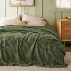 Bamboo Rayon Waffle Blanket