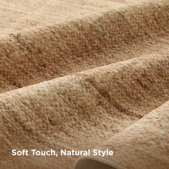 Faux Cashmere Jute-Look Area Rug