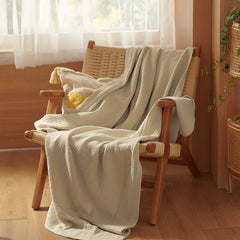 Spring Gauze Throw Blanket, 100% Cotton