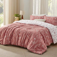 Reversible Floral Comforter Set