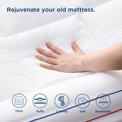 Thick Mattress Topper Pad Cover