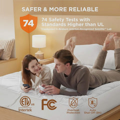 Heated Mattress Pad with Brushed Polyester Microfiber
