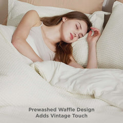 Classic Waffle Weave Comforter Set