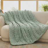 Chunky Chenille Knit Blanket