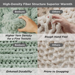 Chunky Chenille Knit Blanket