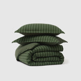 Striped Washed Cotton Duvet Cover Set