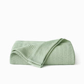 PureWoven™ Organic Cotton Waffle Herringbone Blanket