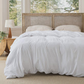 Prewashed Microfiber Duvet Cover with Cotton-Like Feel
