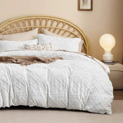 Boho Embroidery Duvet Cover Set