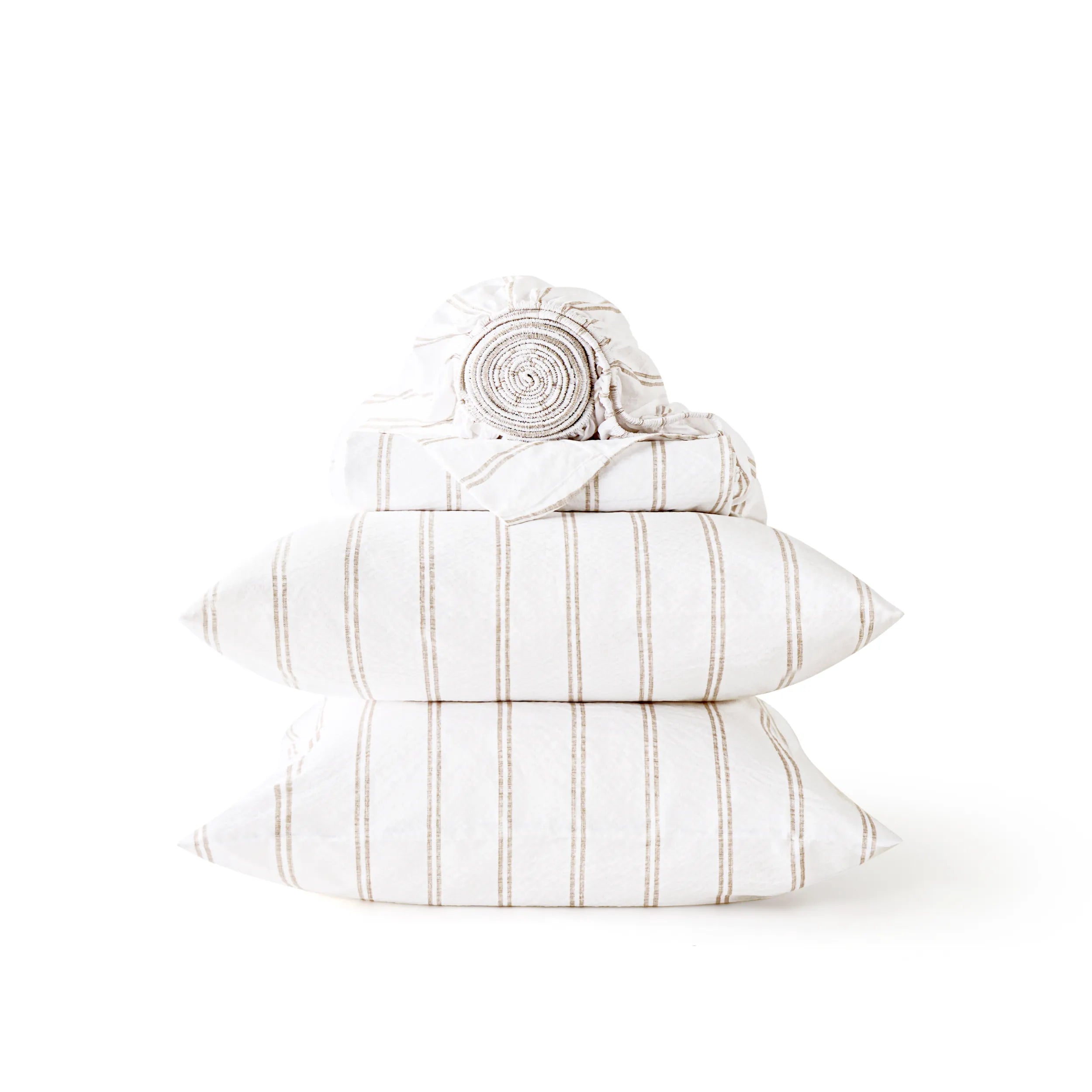 Cotton-Like Striped Sheet Set