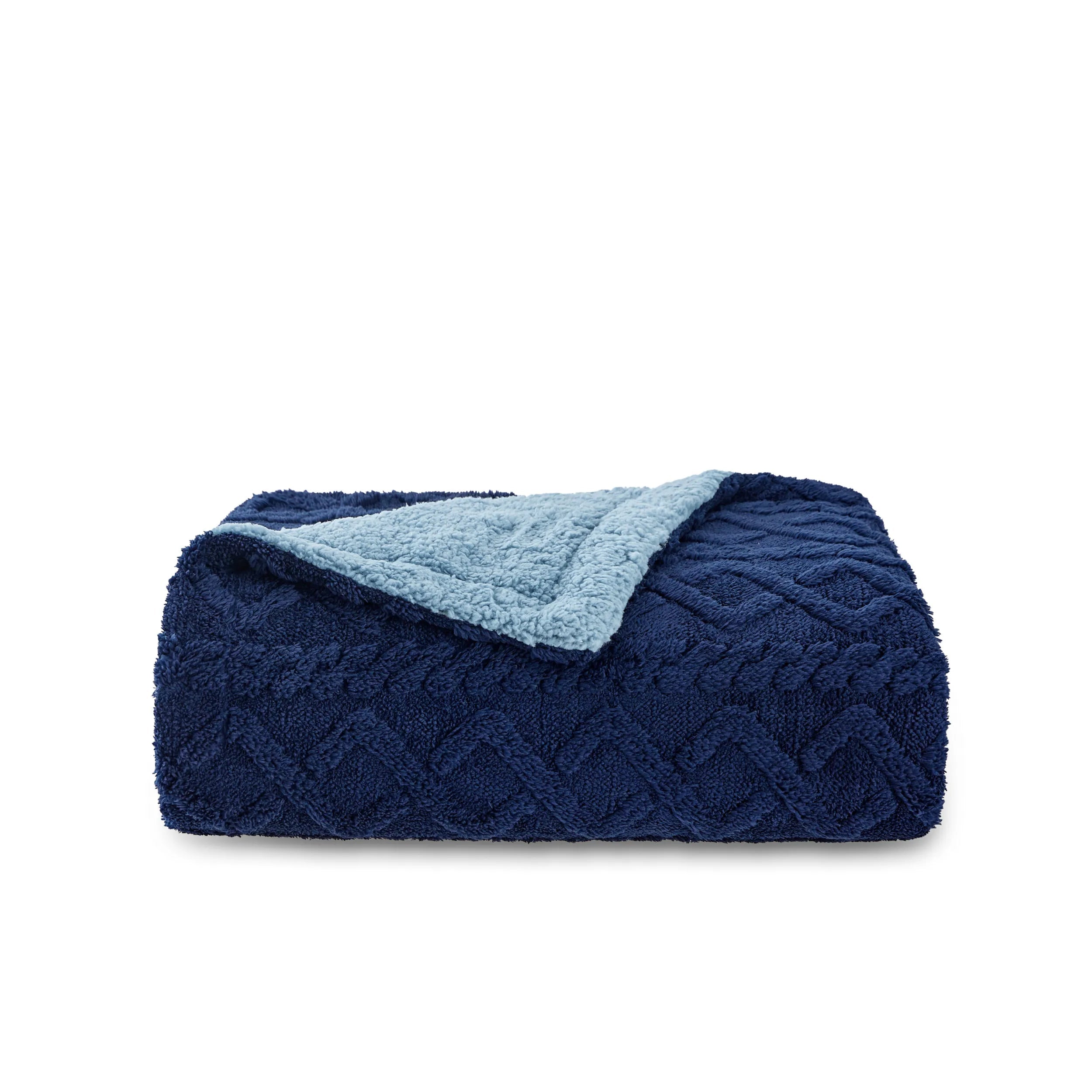 Cozy Sherpa Throw Blanket for Couch