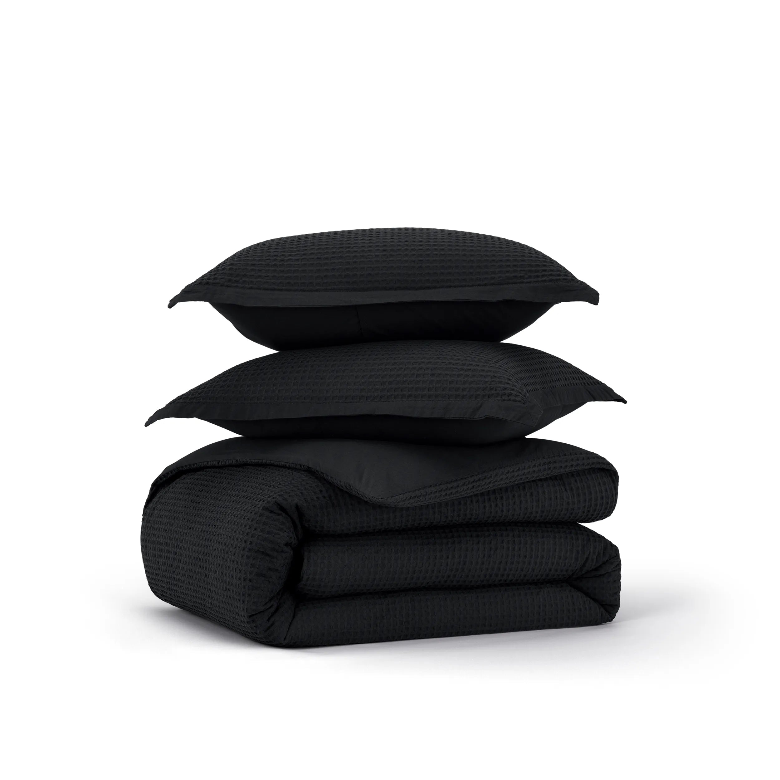 PureWoven™ Cotton Waffle Weave Duvet Cover Set