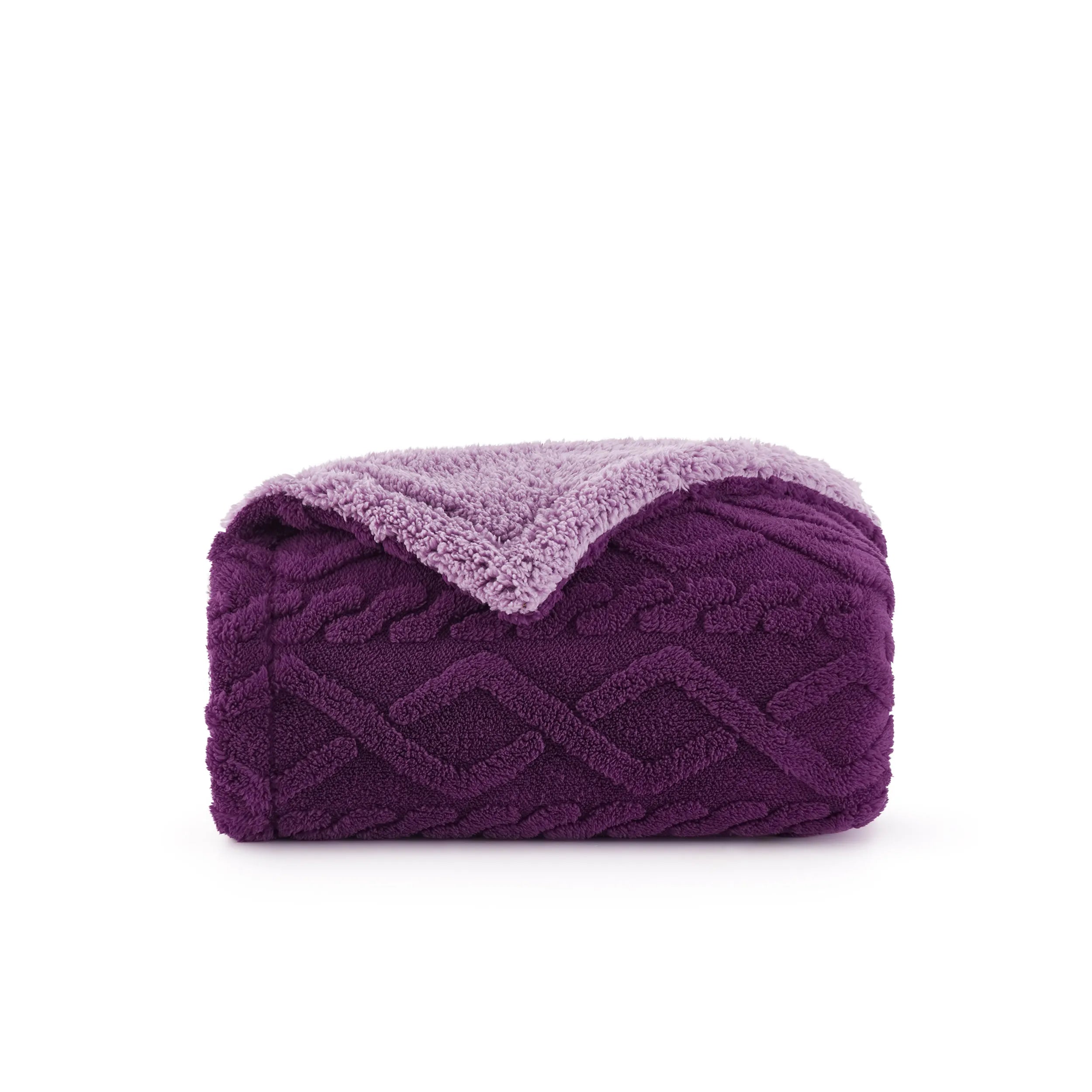 Cozy Sherpa Throw Blanket for Couch