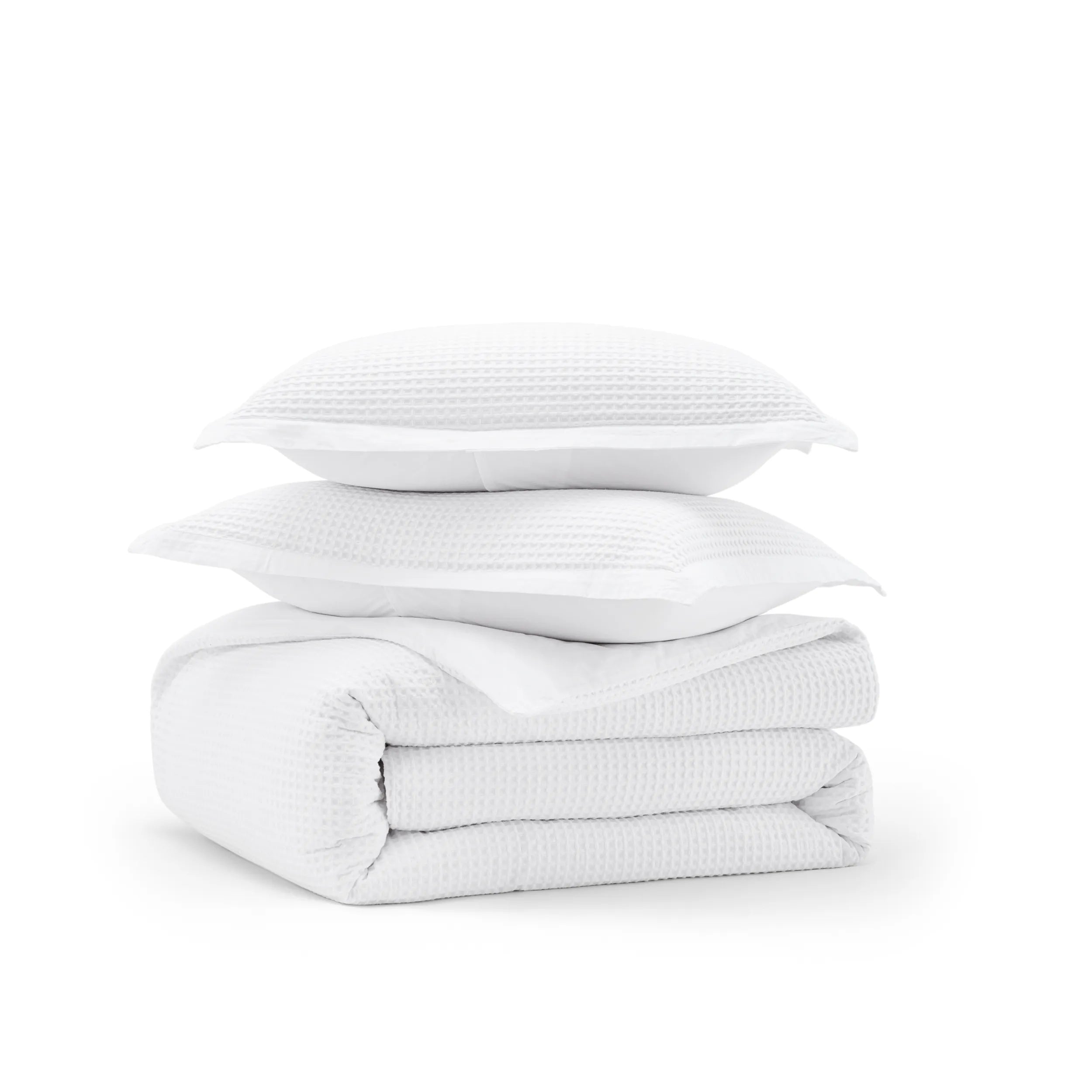 PureWoven™ Cotton Waffle Weave Duvet Cover Set