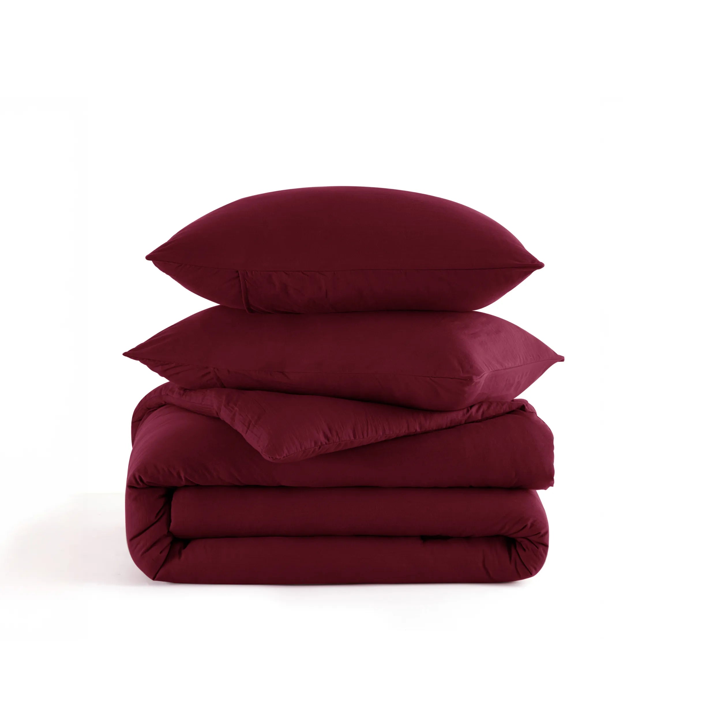 Pre-Washed Solid Comforter Set