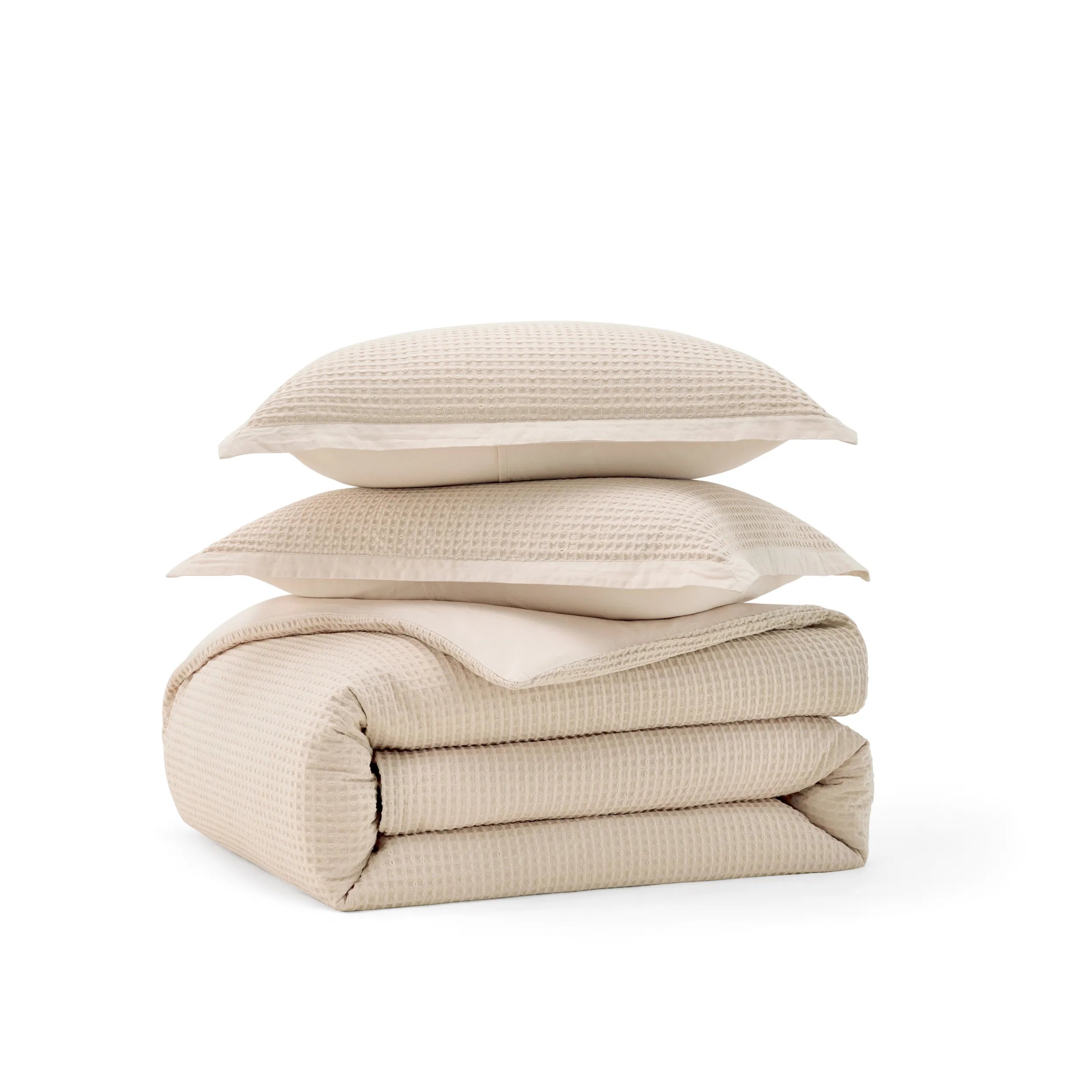 PureWoven™ Cotton Waffle Weave Duvet Cover Set
