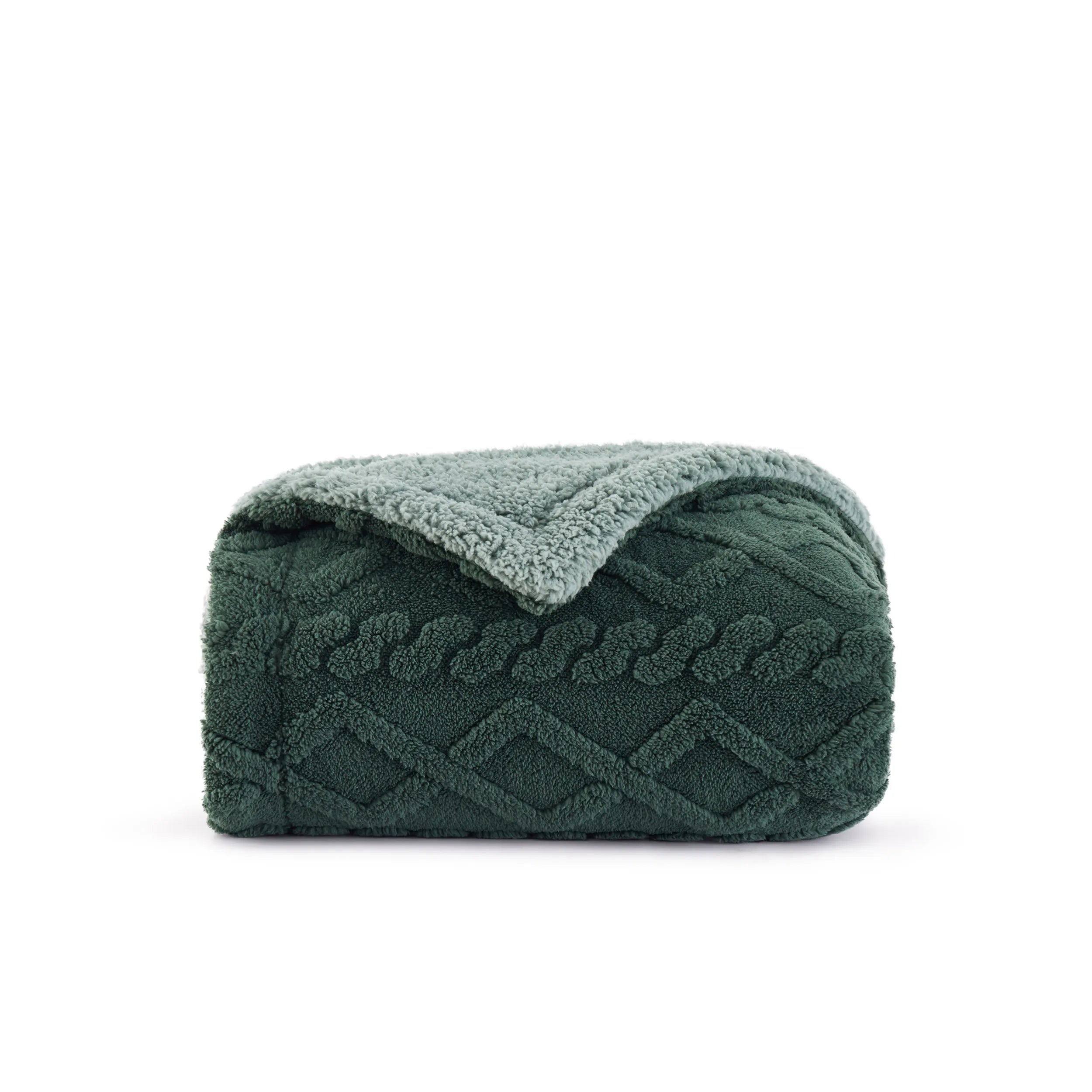 Cozy Sherpa Throw Blanket for Couch