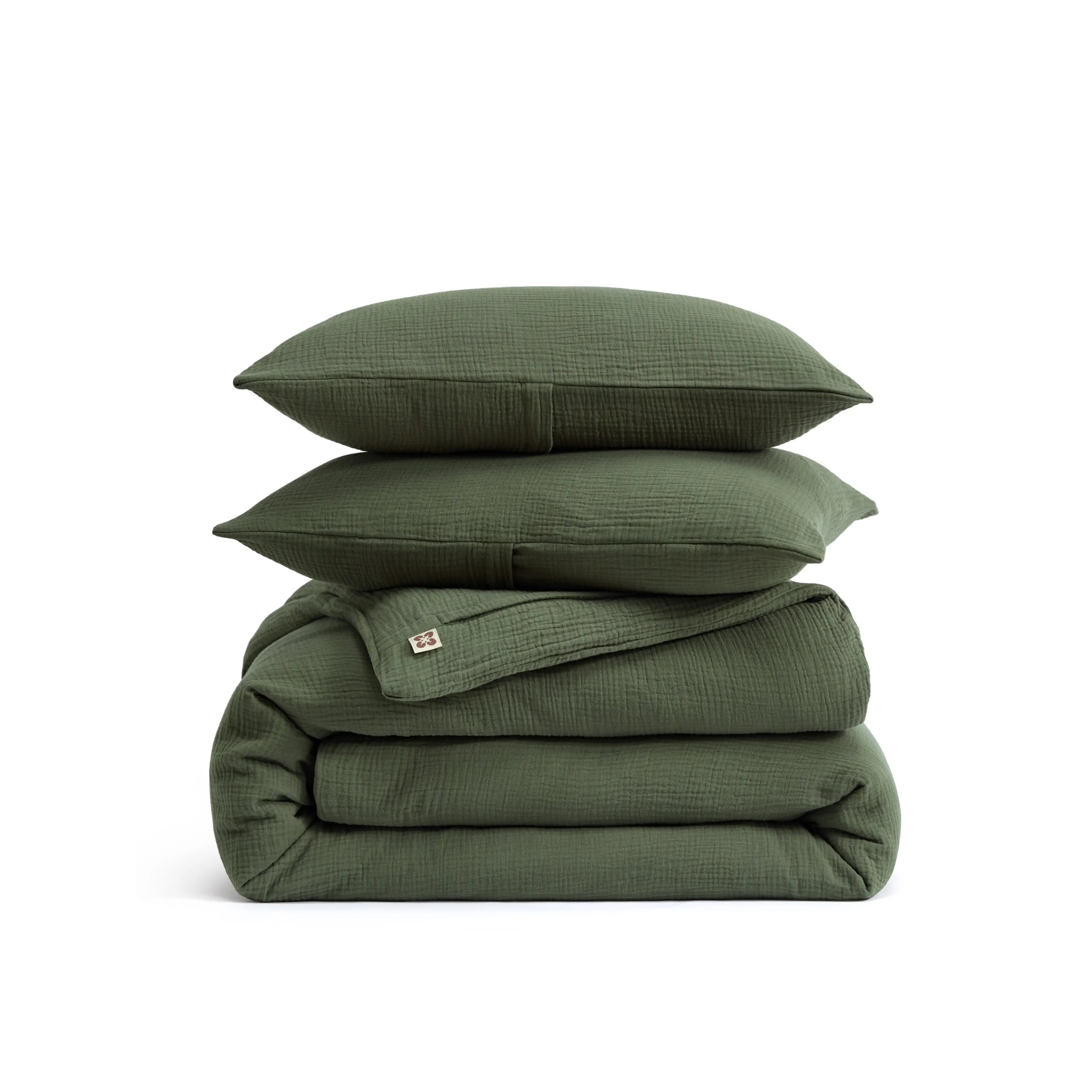 PureWoven™ Triple-Layer Cotton Gauze Duvet Cover Set