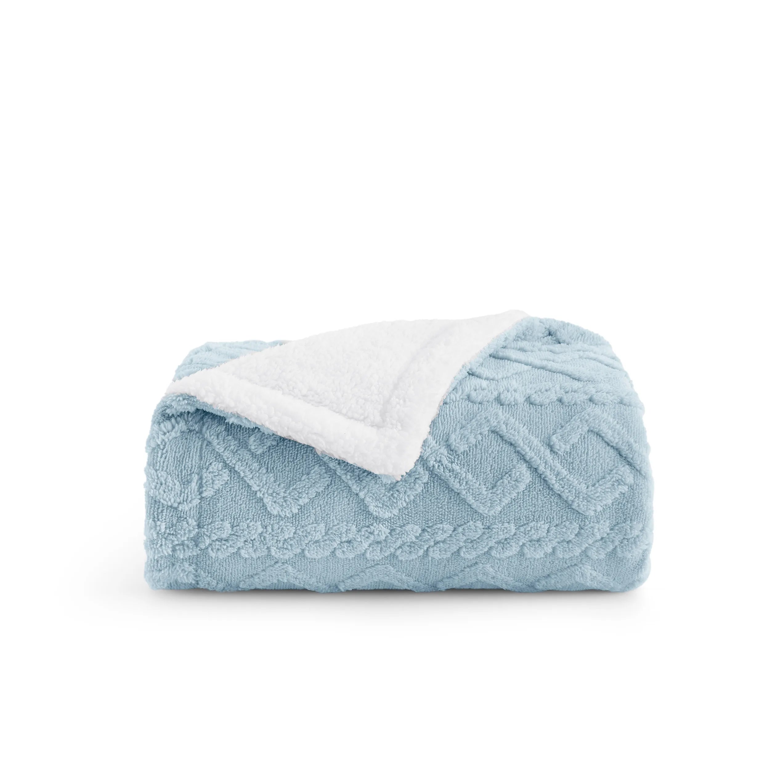 Cozy Sherpa Throw Blanket for Couch