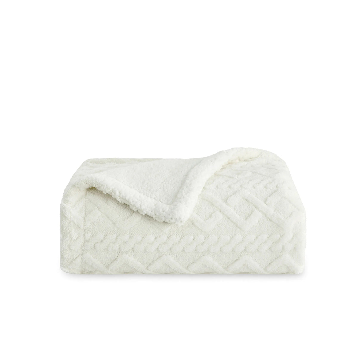 Cozy Sherpa Throw Blanket for Couch