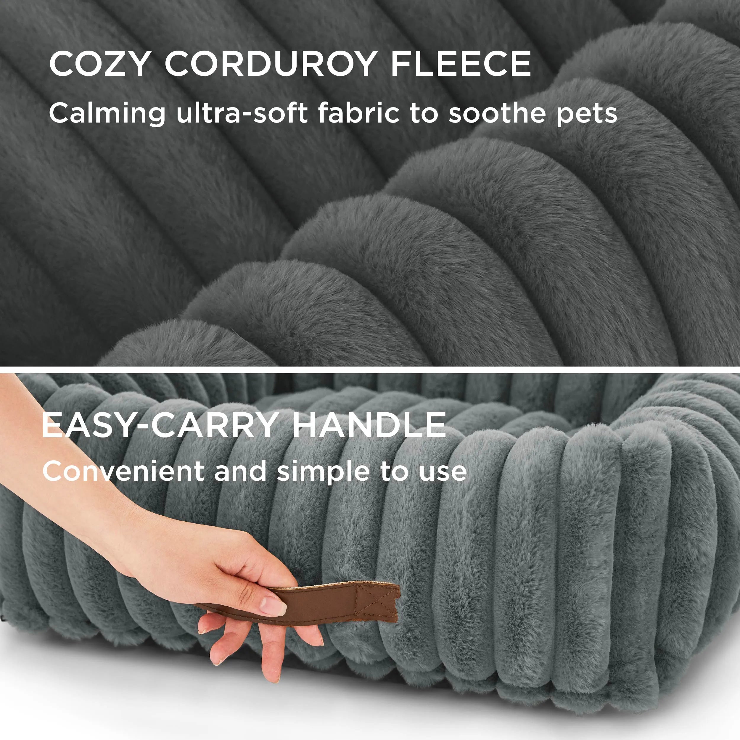 ComfyFleece™ Rectangular Dog Bed