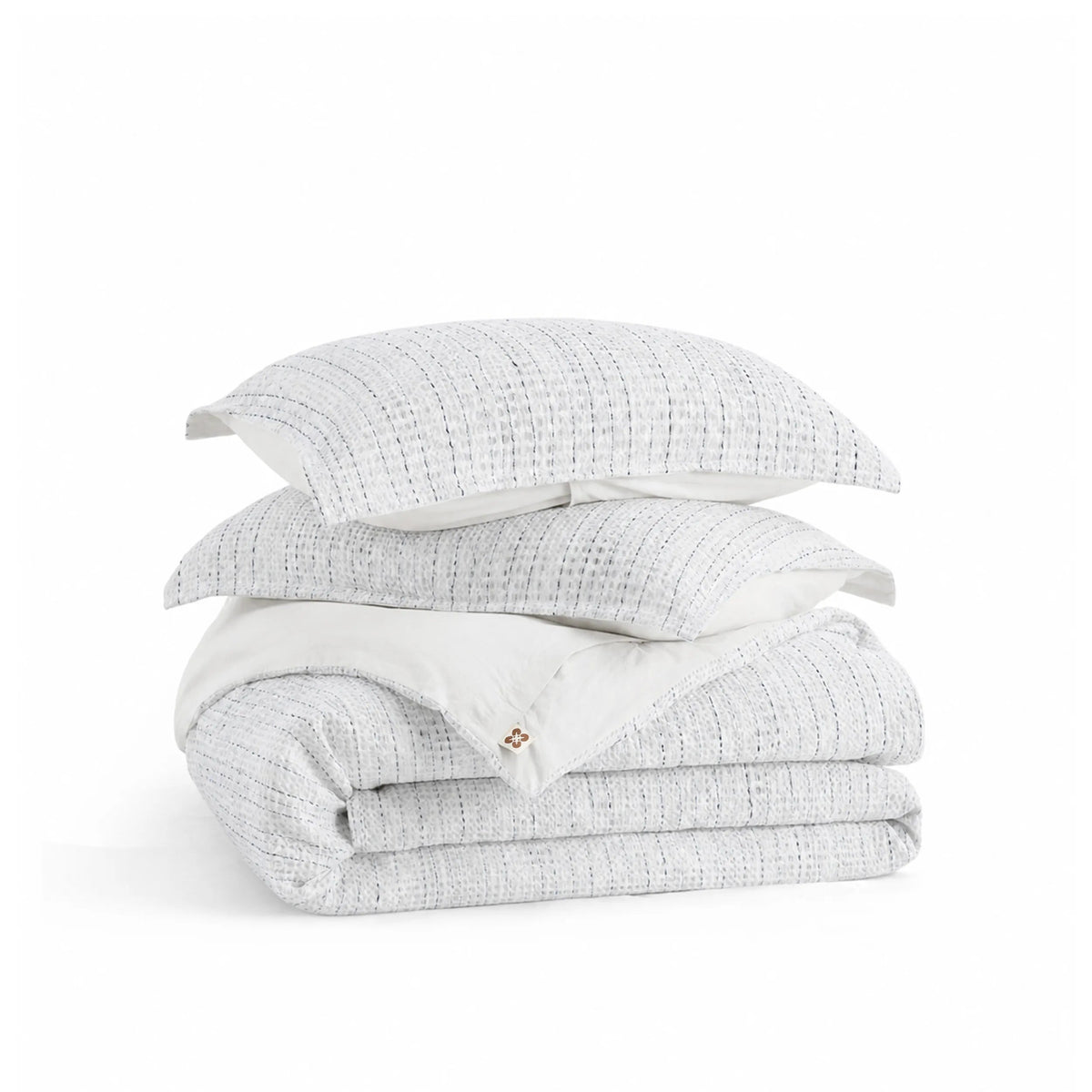 PureWoven™ Cotton Waffle Space-Dyed Duvet Cover Set