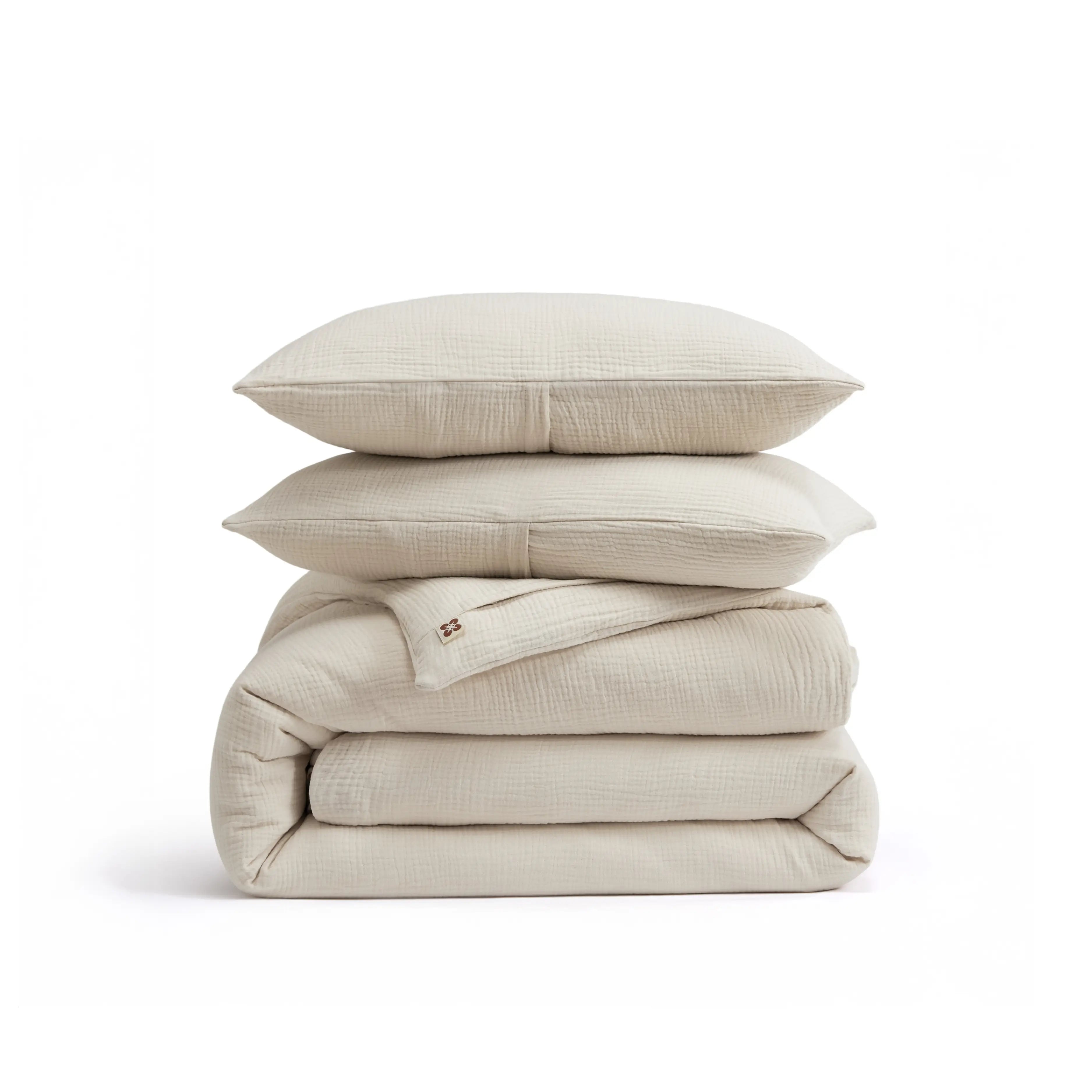 PureWoven™ Triple-Layer Cotton Gauze Duvet Cover Set