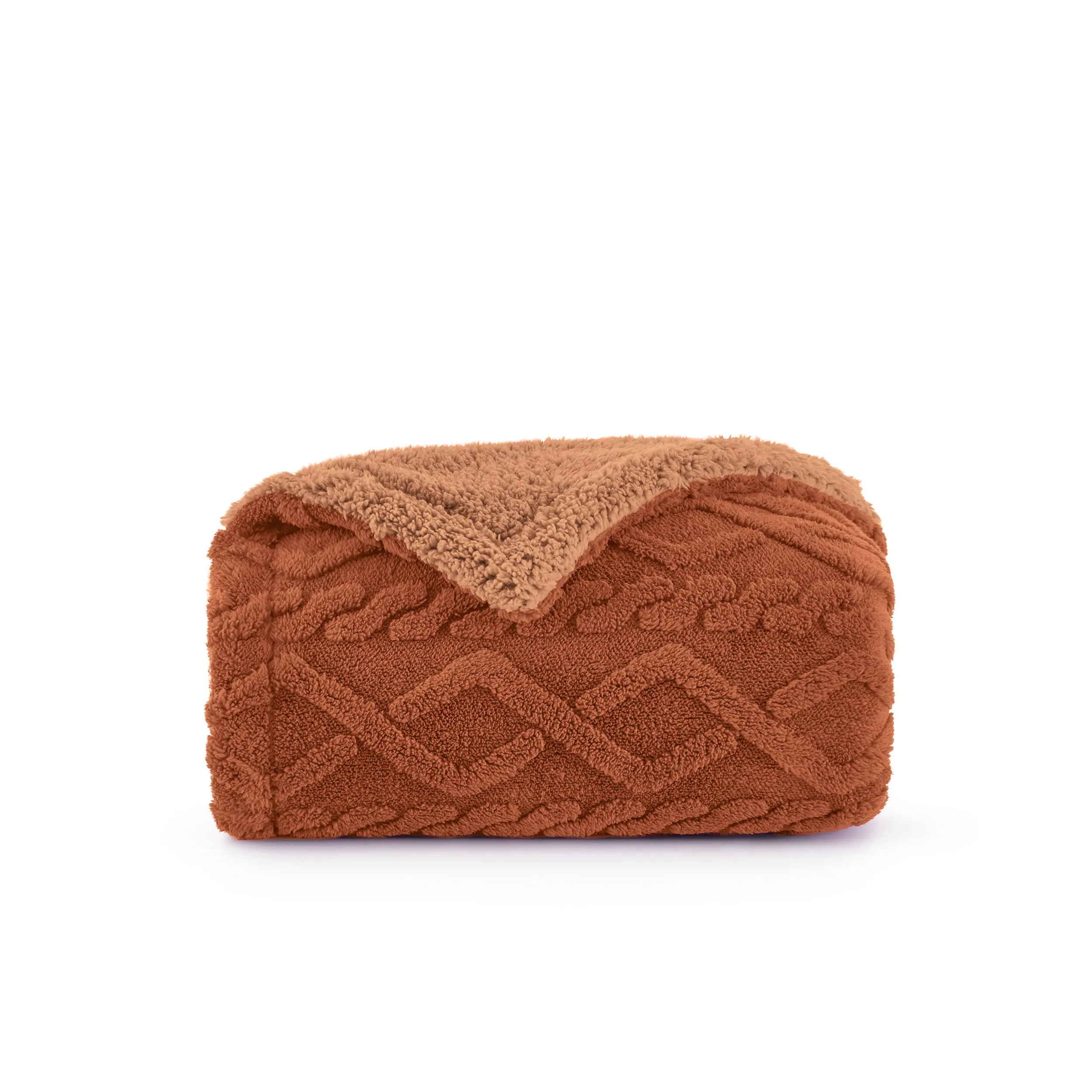 Cozy Sherpa Throw Blanket for Couch