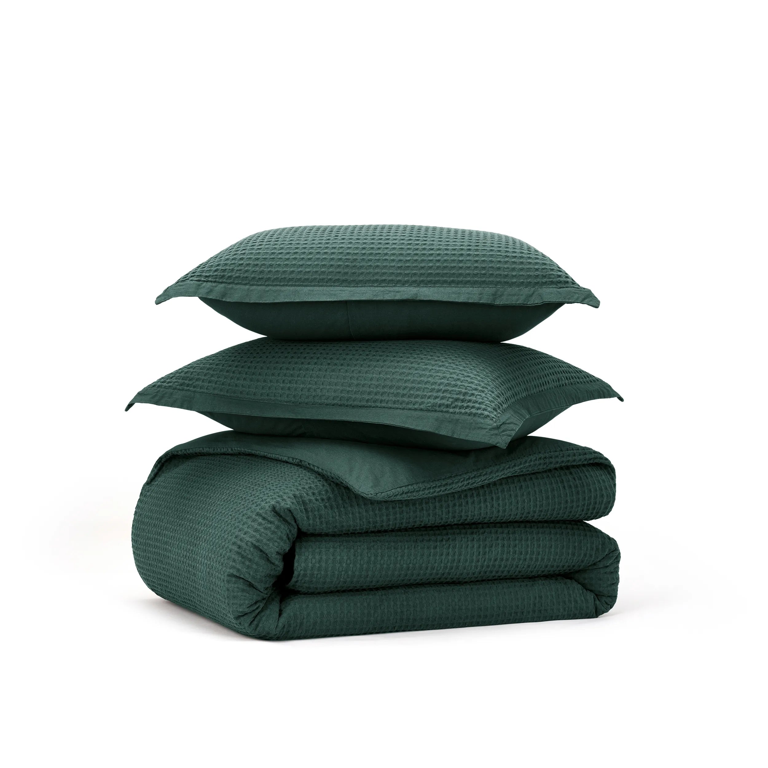 PureWoven™ Cotton Waffle Weave Duvet Cover Set