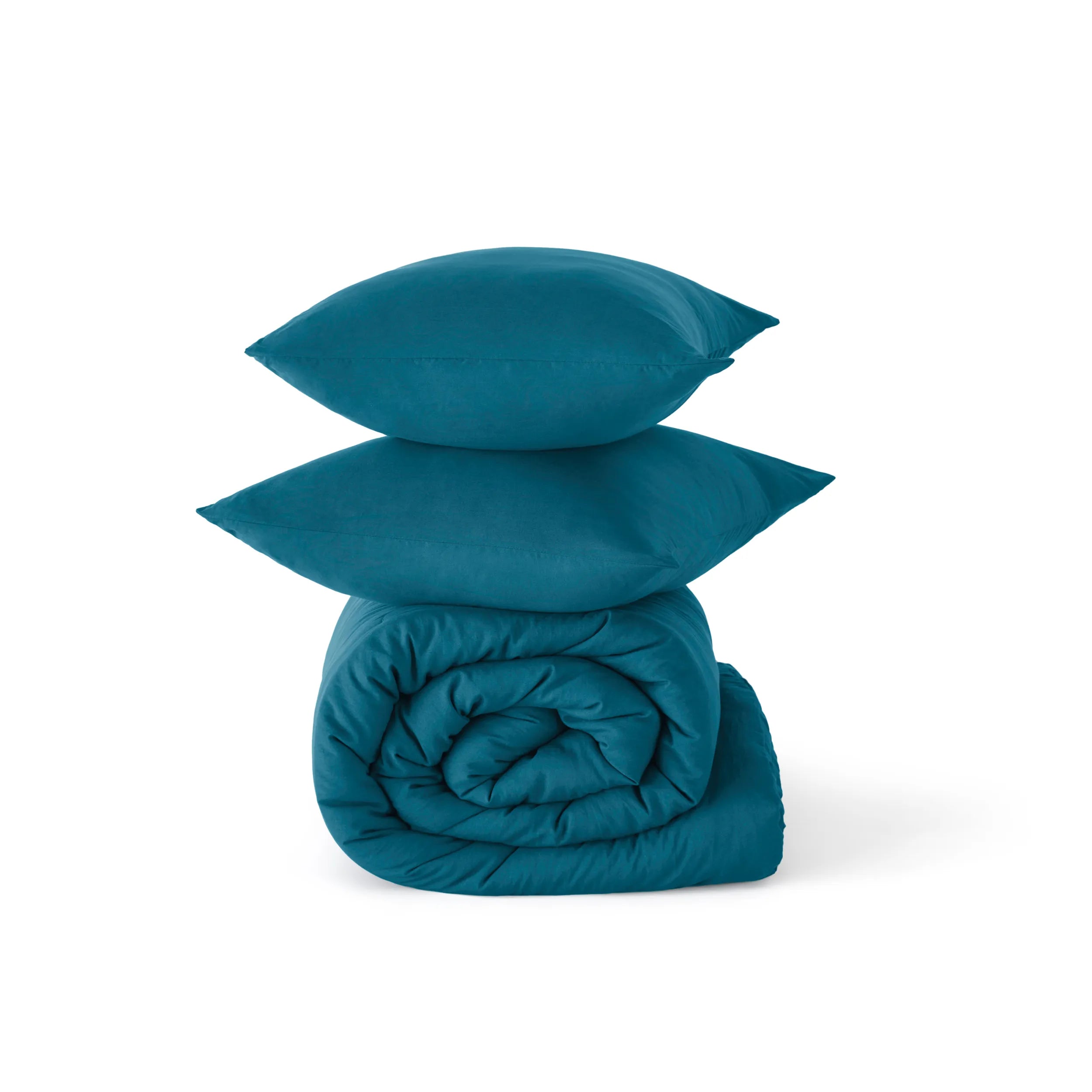 Pre-Washed Solid Comforter Set