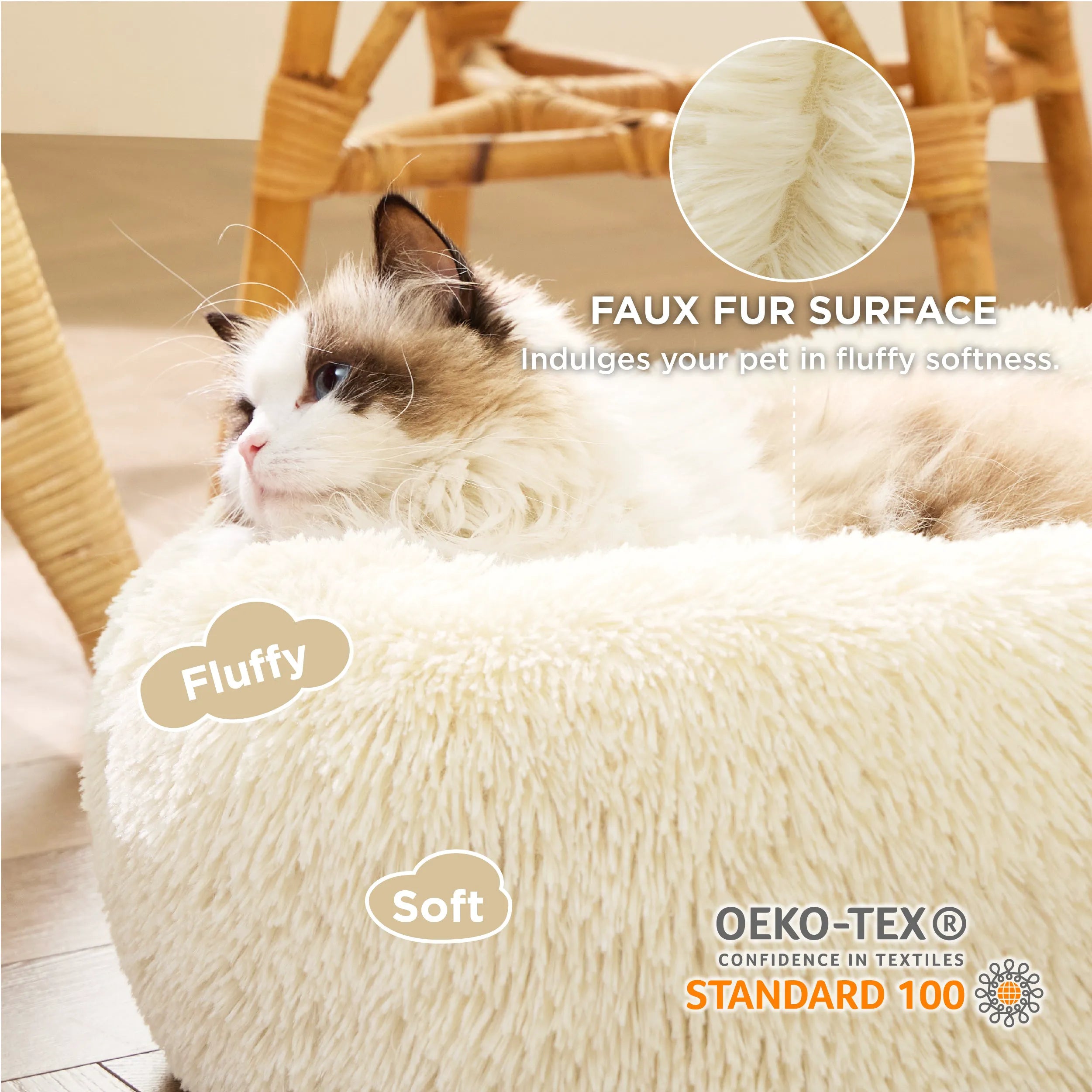 Calming Donut Bed for Pets