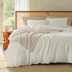 PureWoven™ Triple-Layer Cotton Gauze Duvet Cover Set