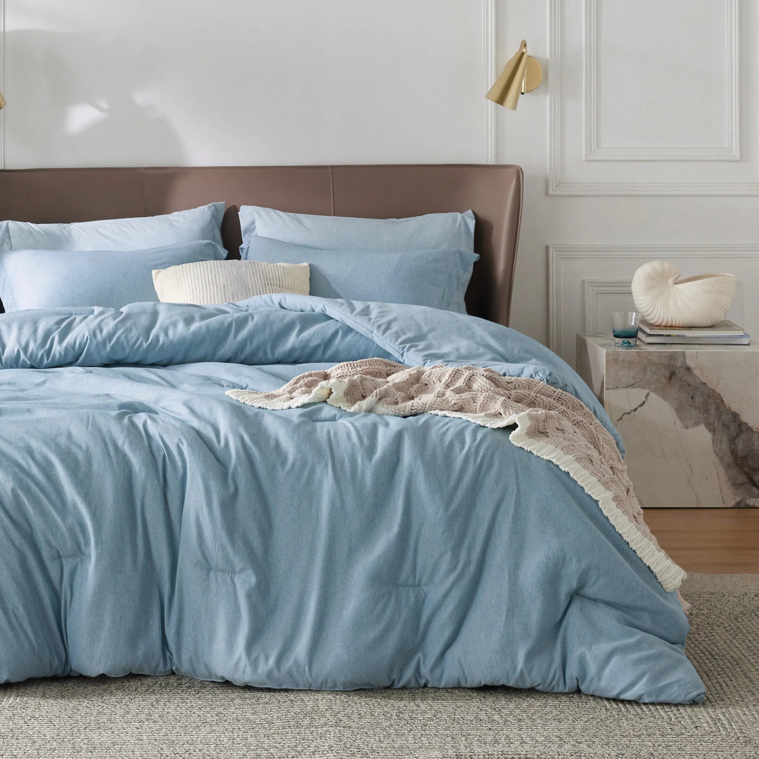 Cationic Dye Comforter Set - 100gsm