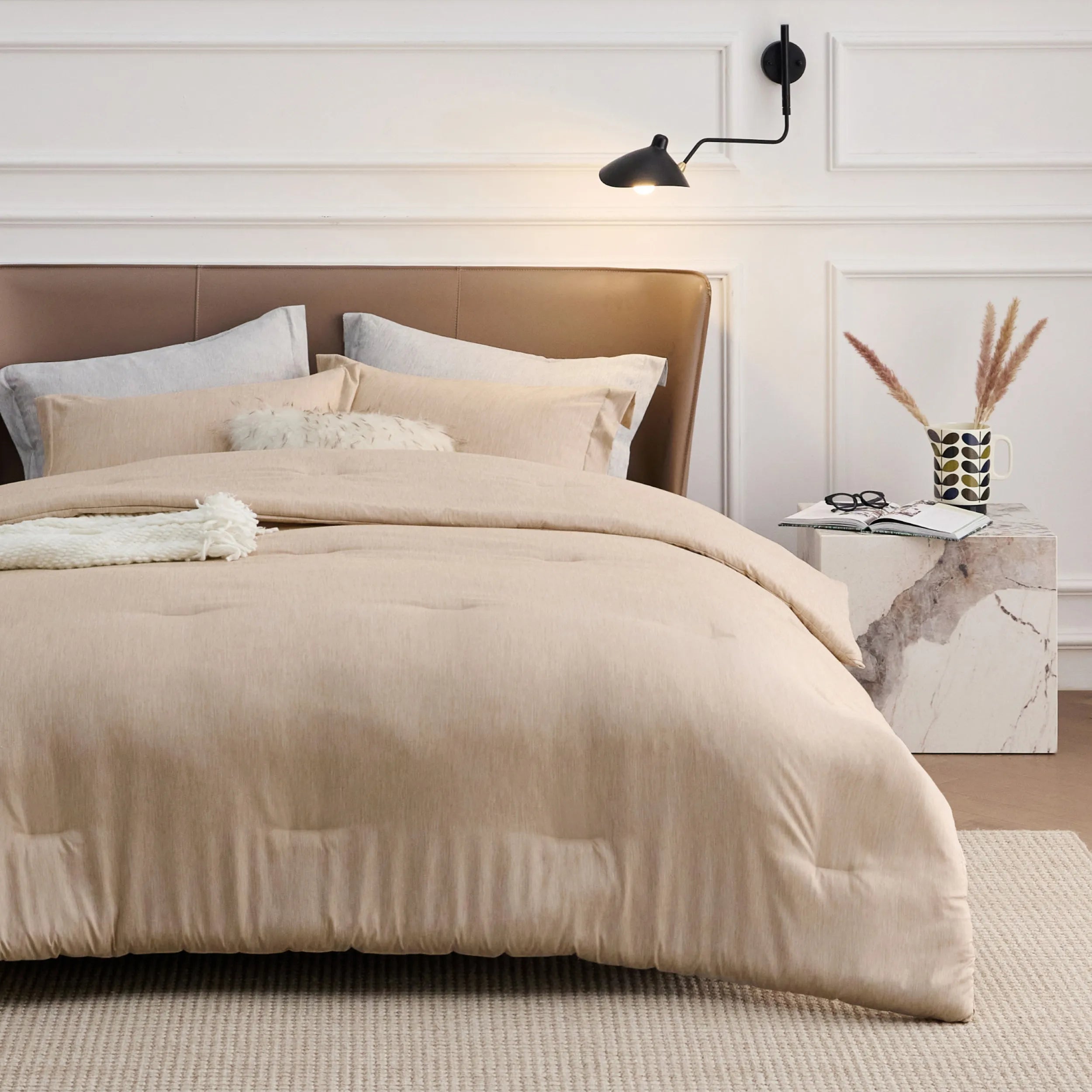 Cationic Dye Comforter Set - 100gsm