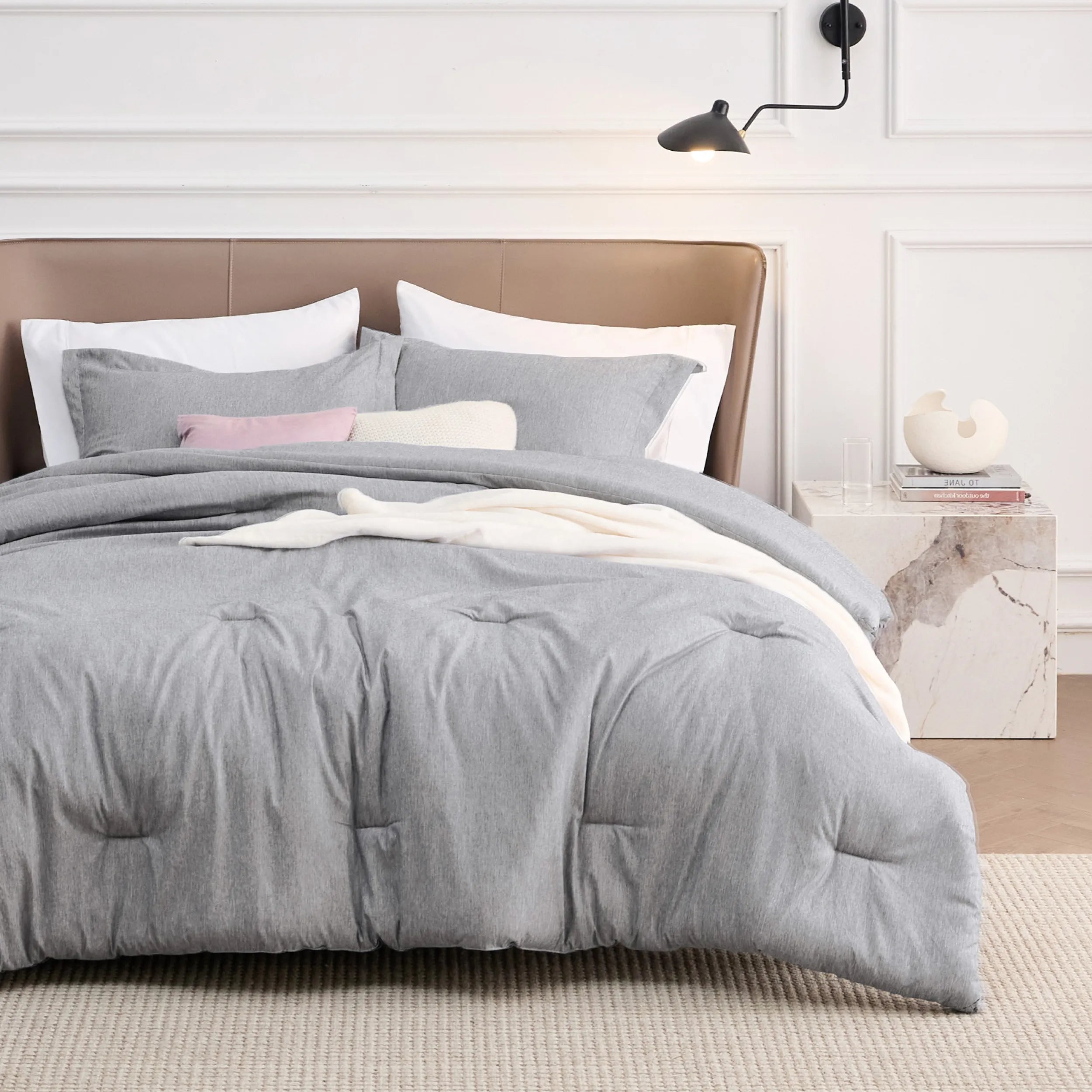 Cationic Dye Comforter Set - 100gsm