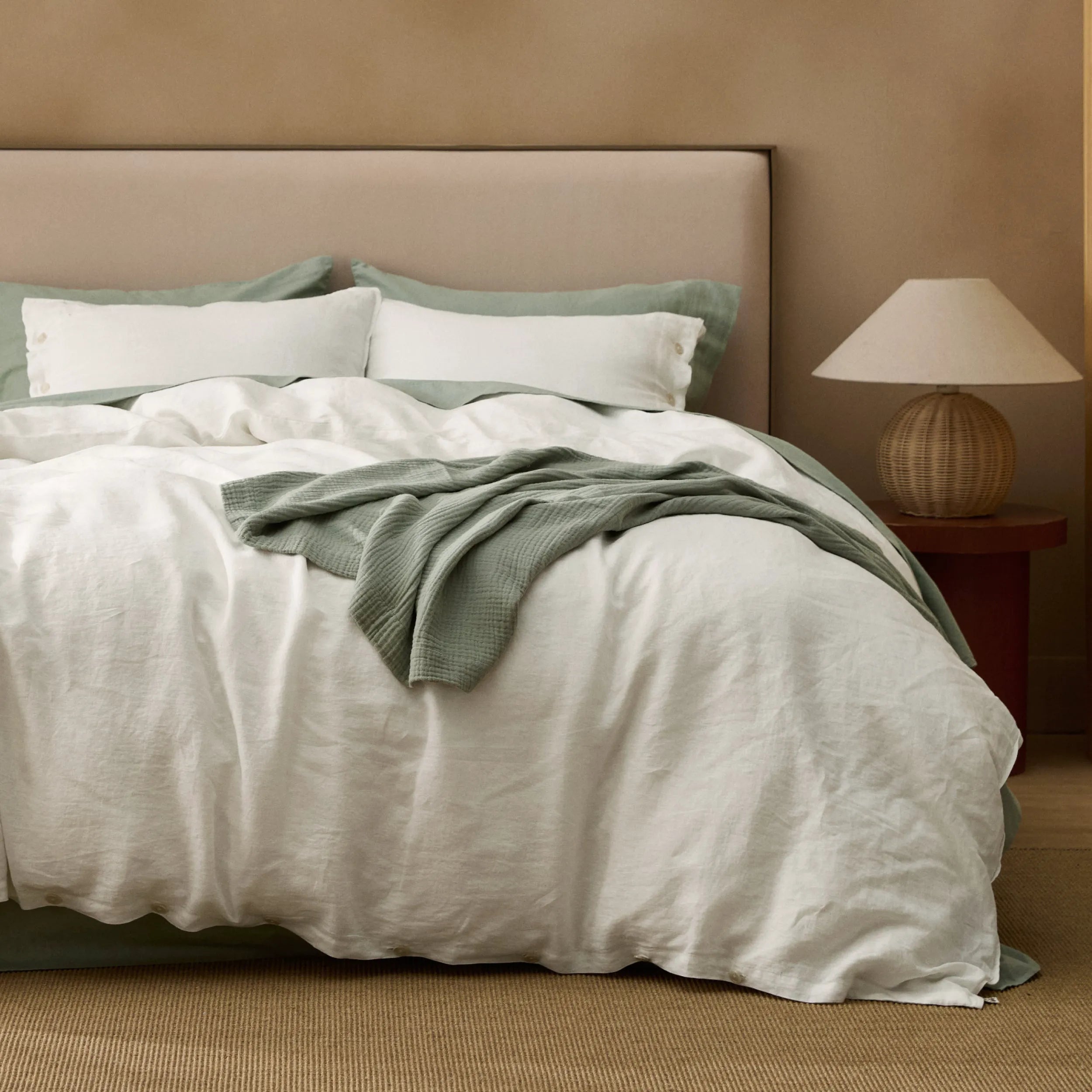 PureWoven™ Washed Linen Duvet Cover Set