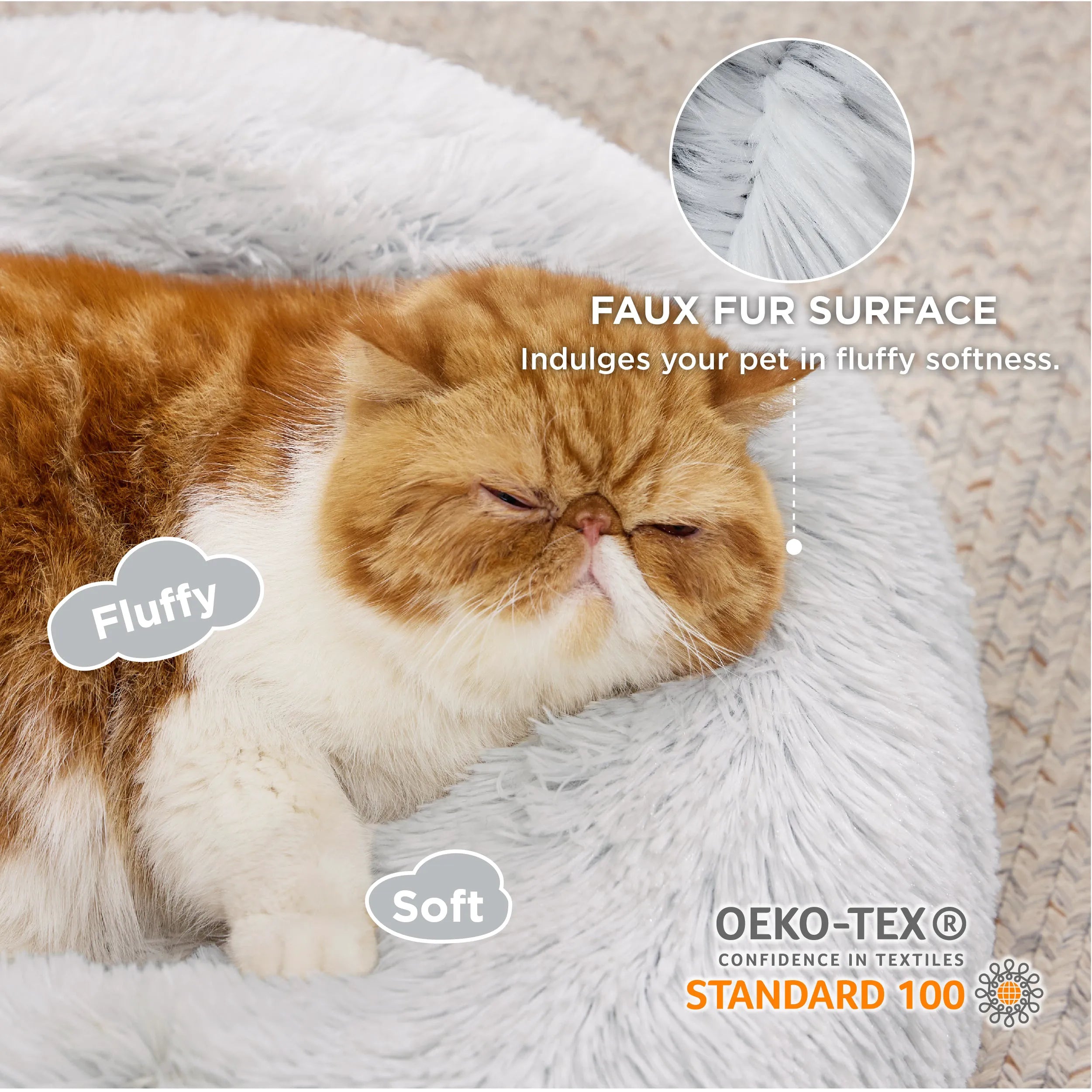 Calming Donut Bed for Pets