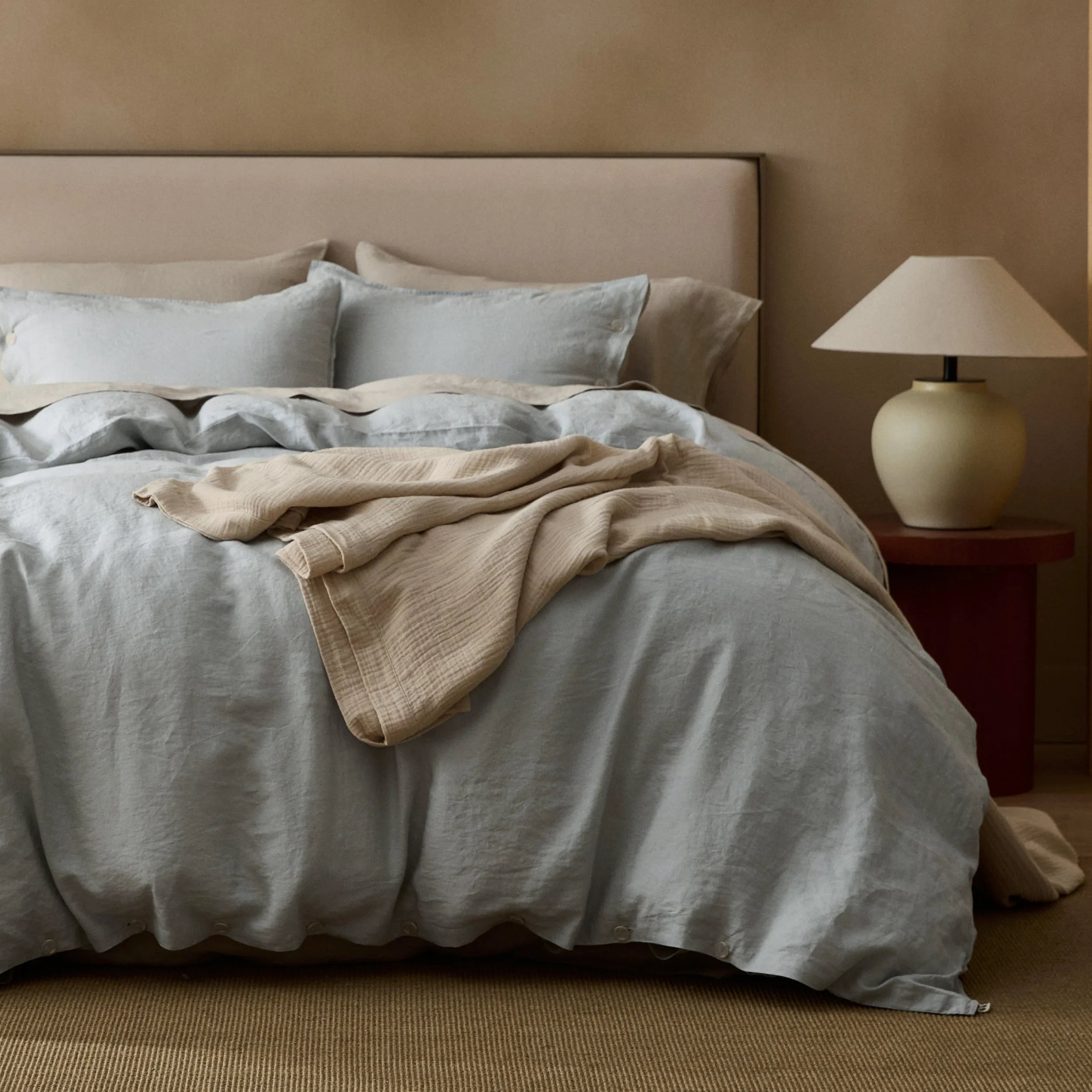 PureWoven™ Washed Linen Duvet Cover Set