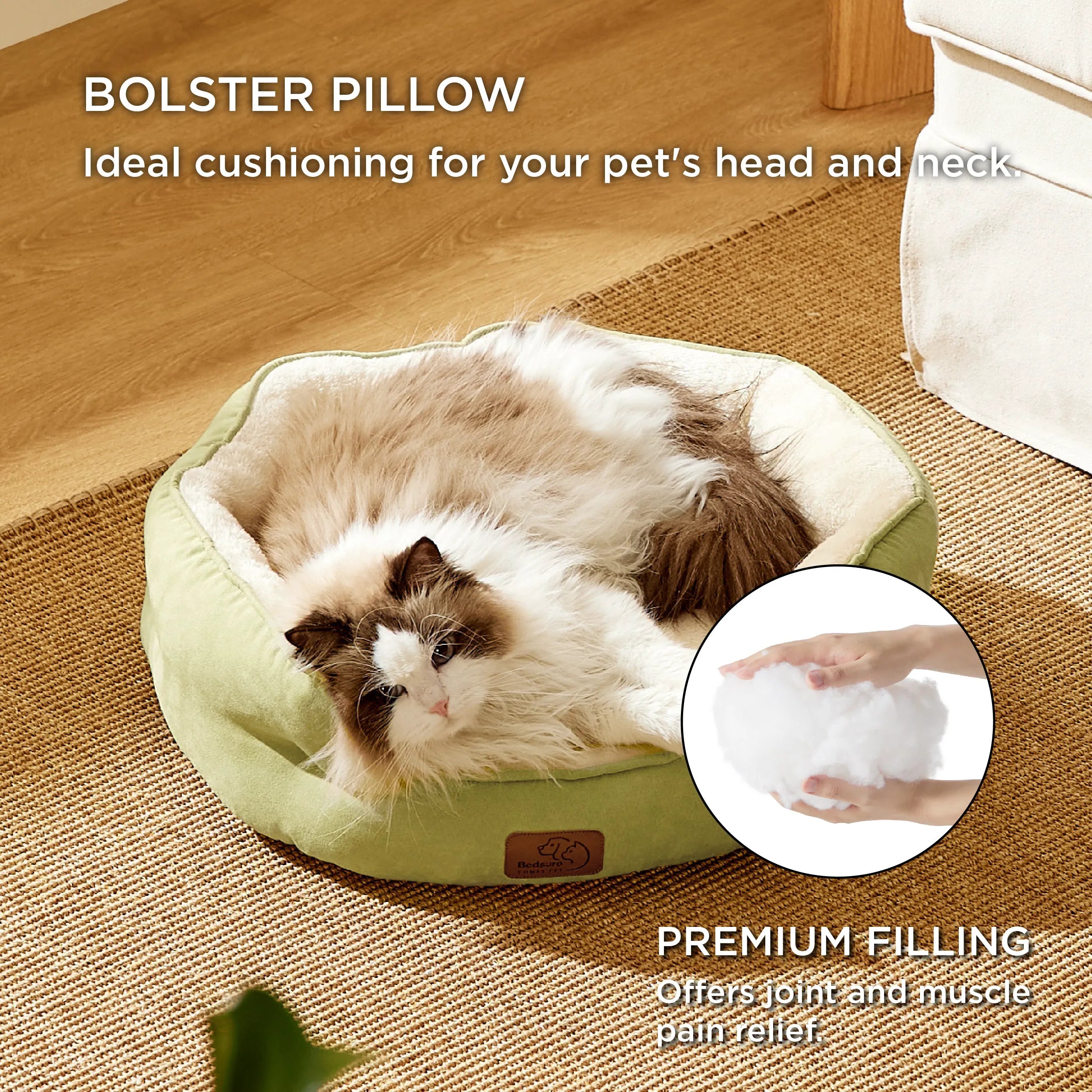 Round Solid Pet Bed