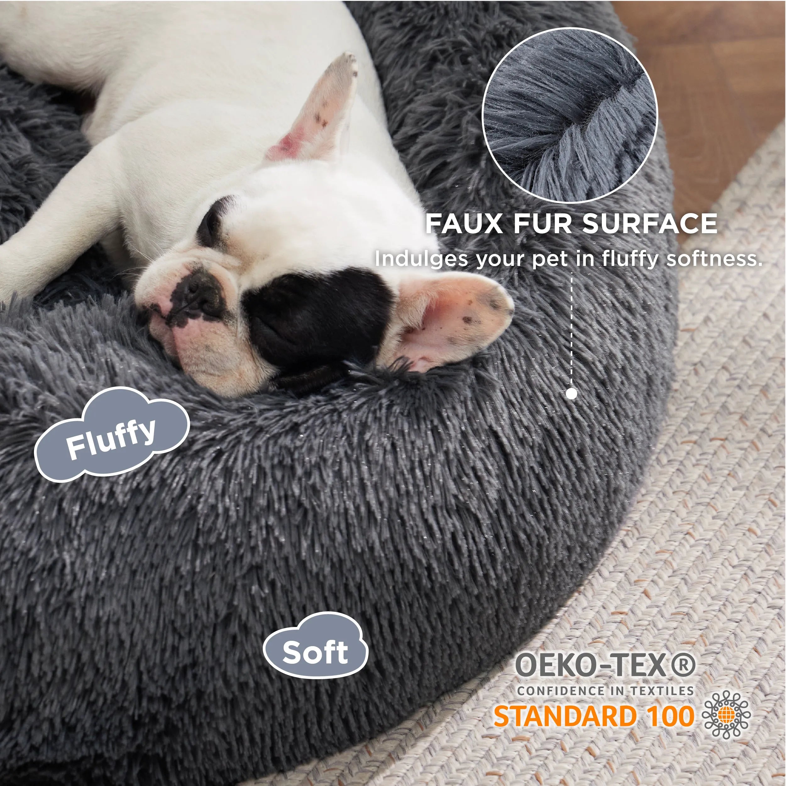 Calming Donut Bed for Pets