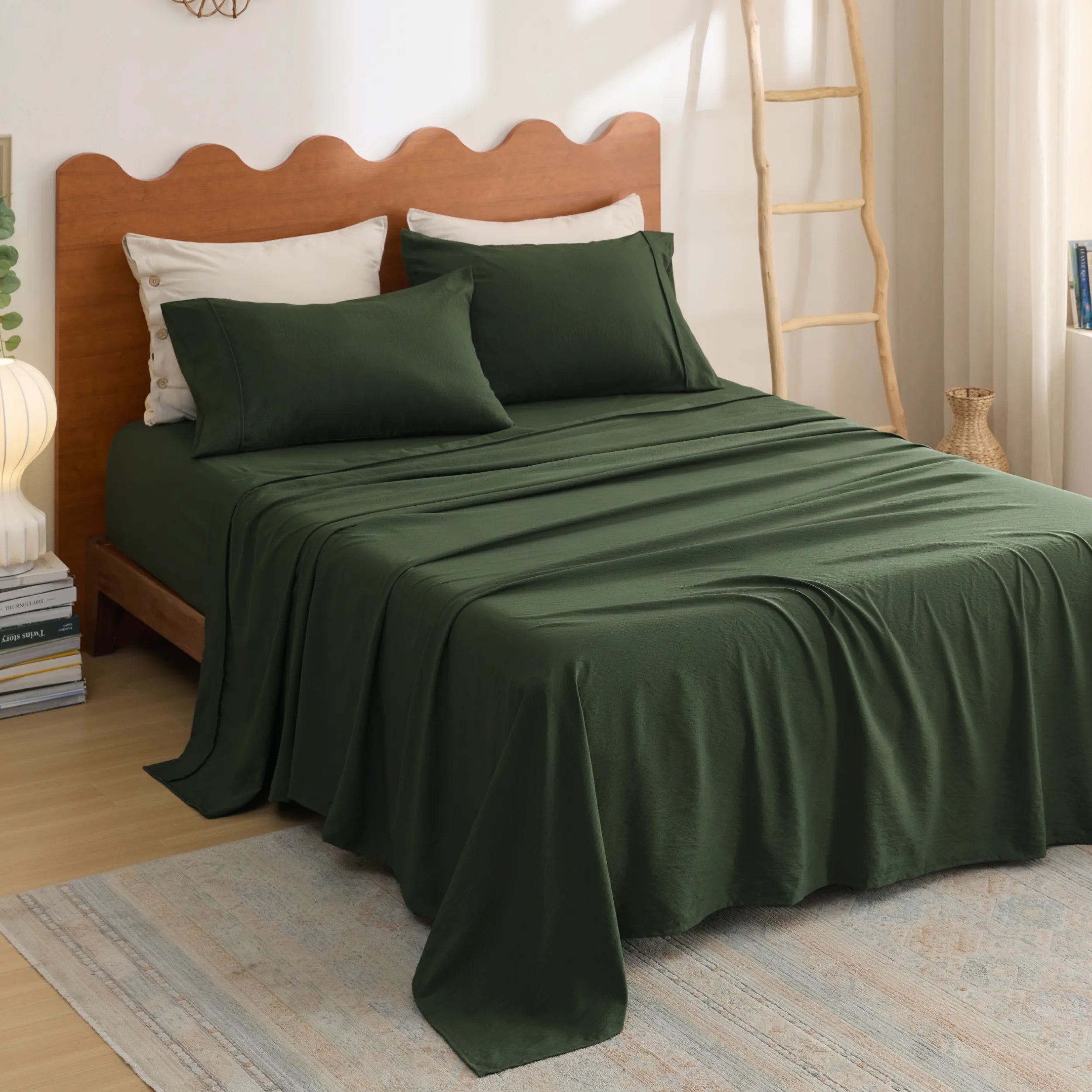 Cotton-Like Striped Sheet Set