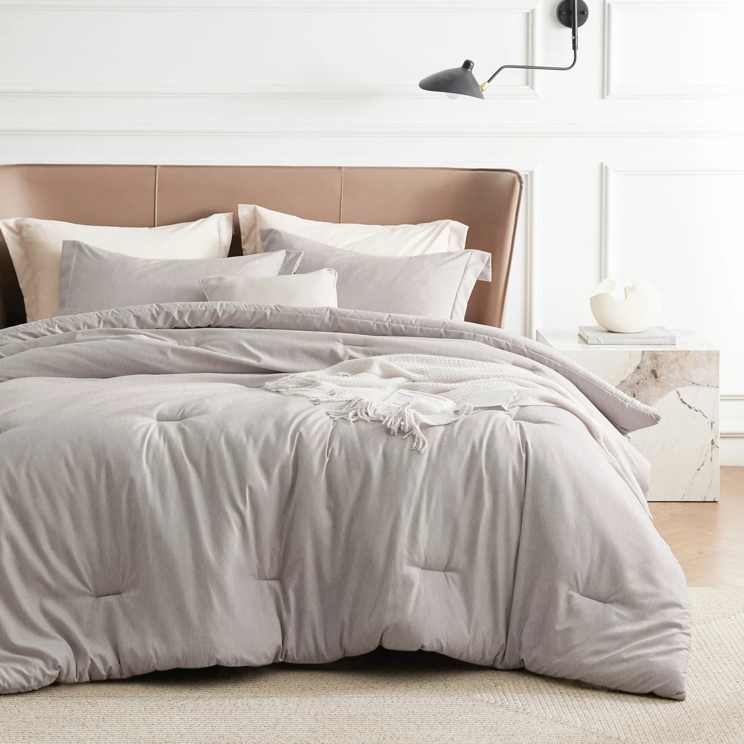 Cationic Dye Comforter Set - 100gsm