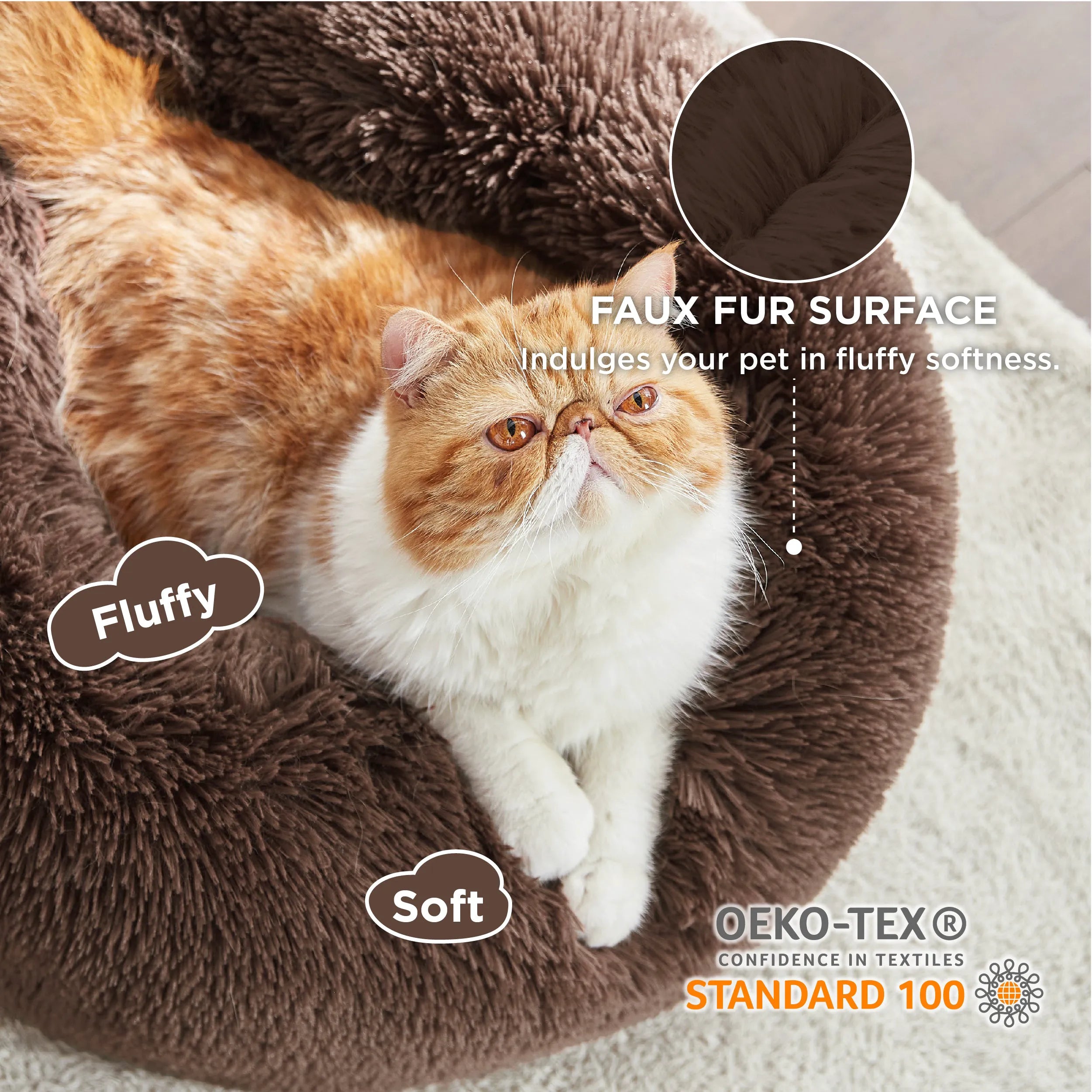 Calming Donut Bed for Pets