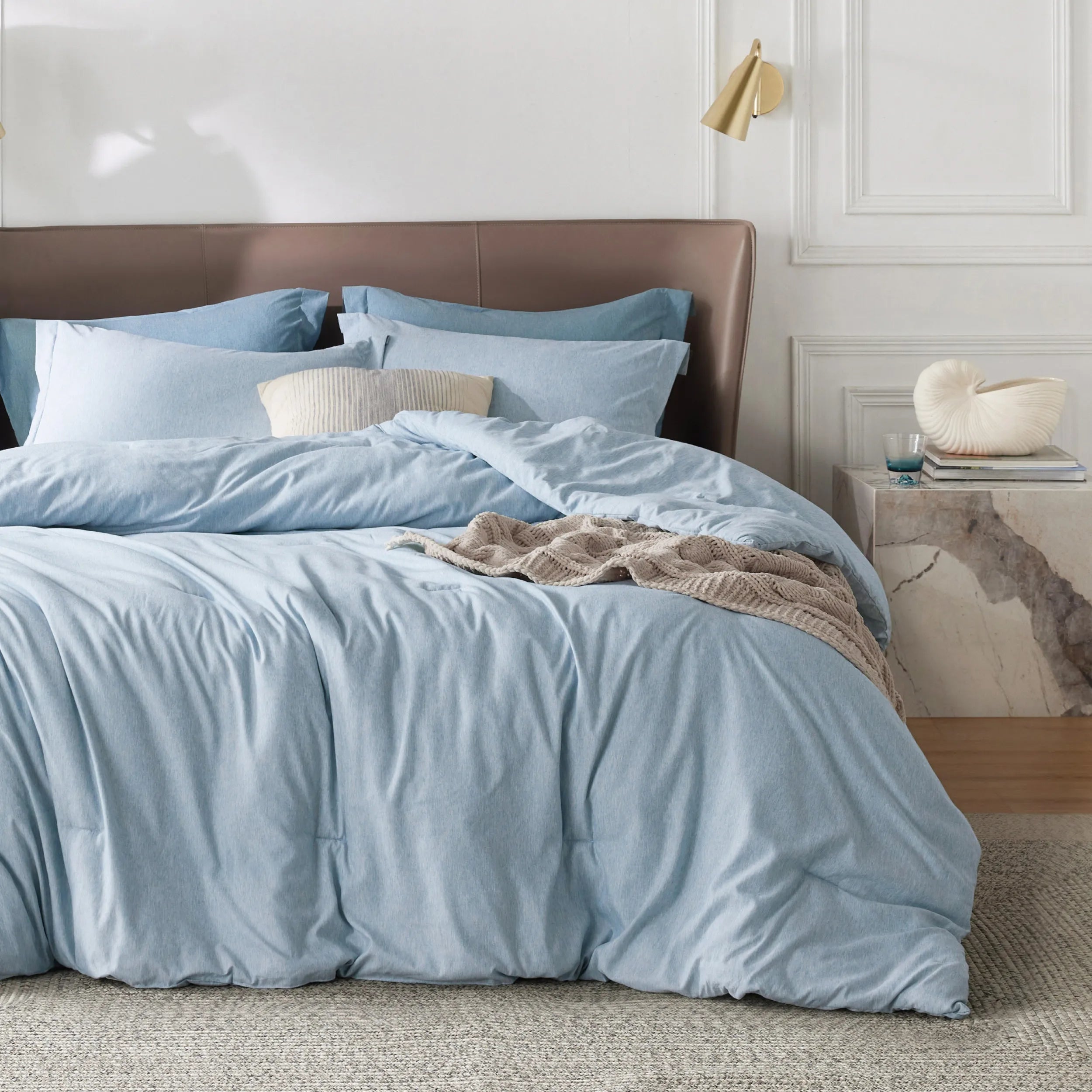 Cationic Dye Comforter Set - 100gsm