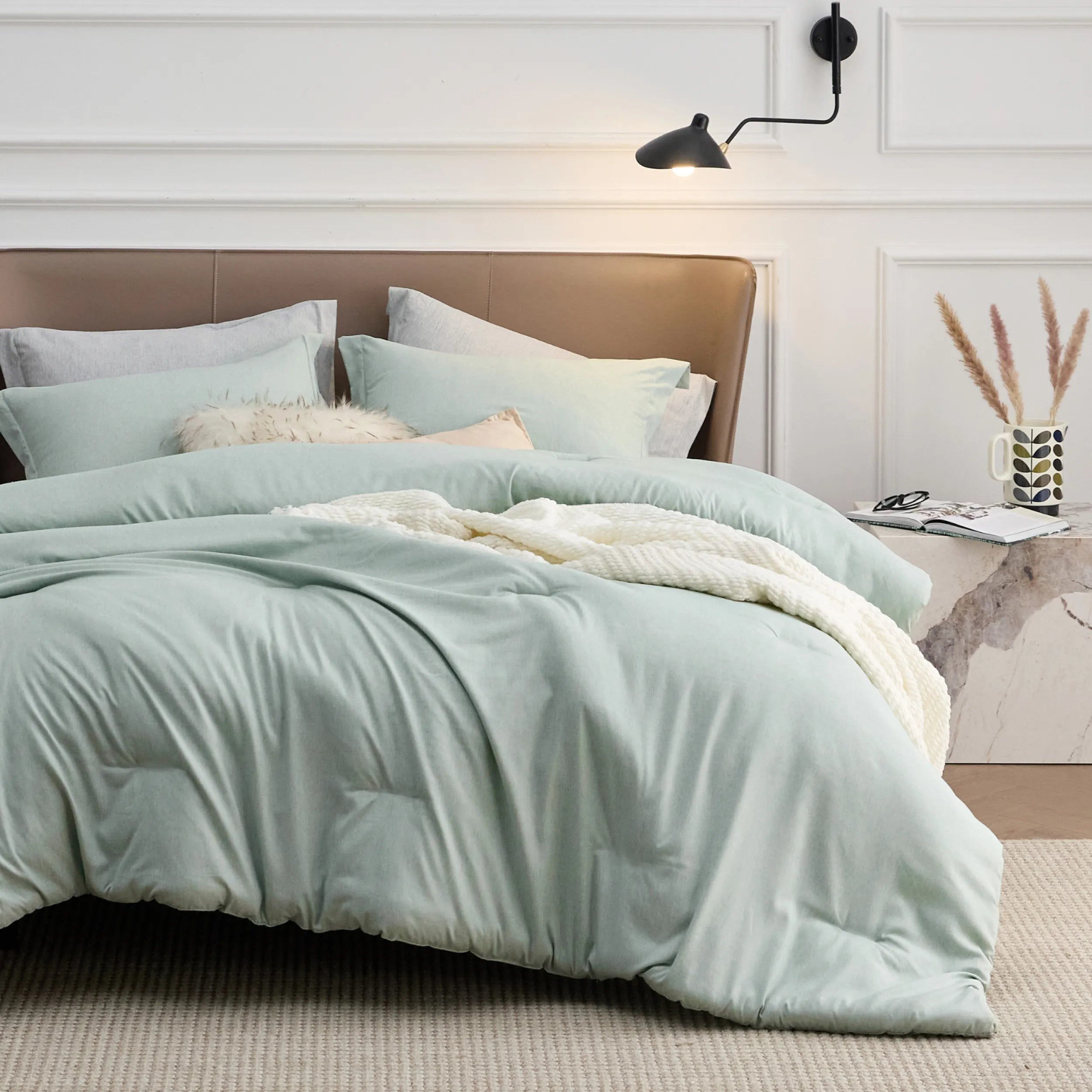 Cationic Dye Comforter Set - 100gsm