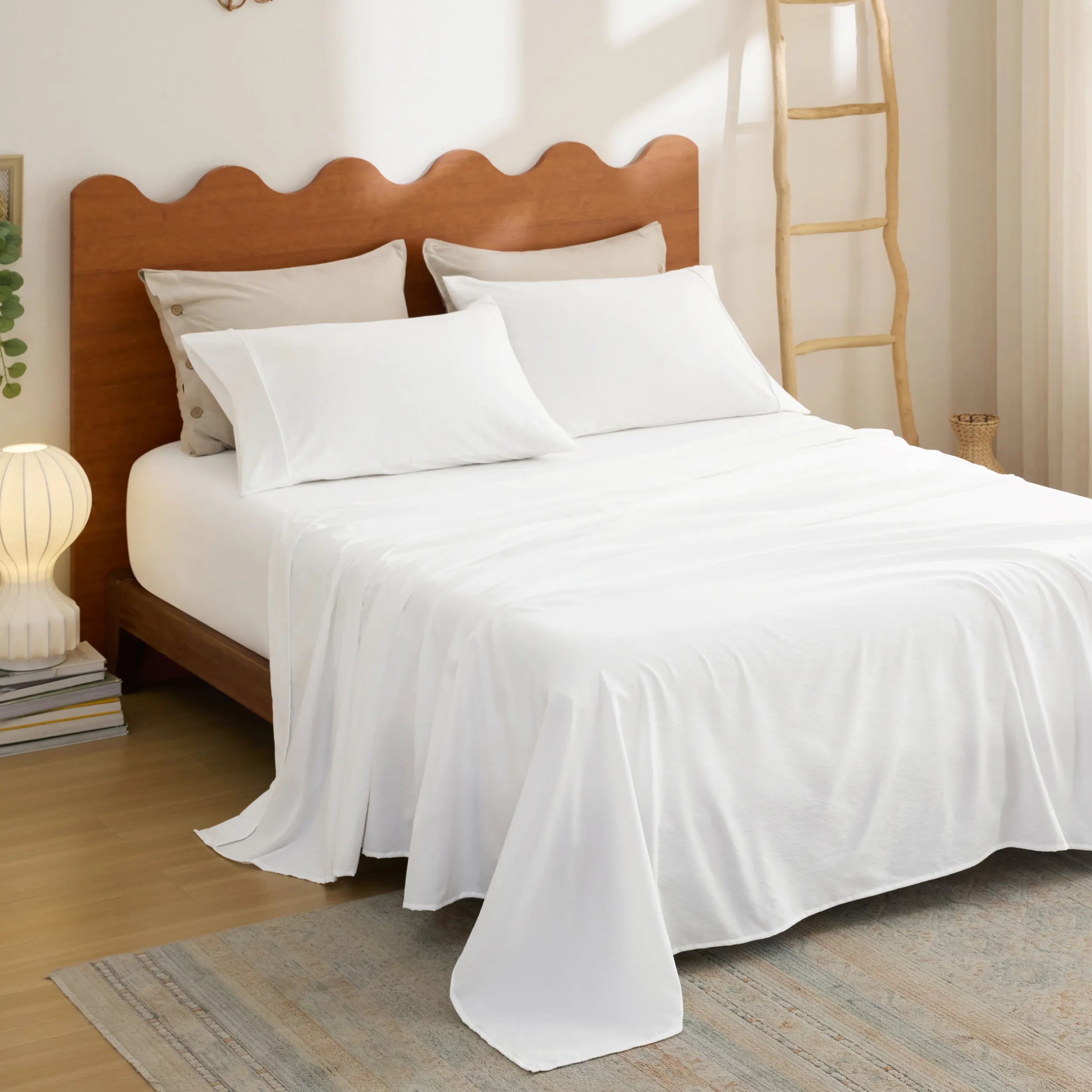 Cotton-Like Striped Sheet Set