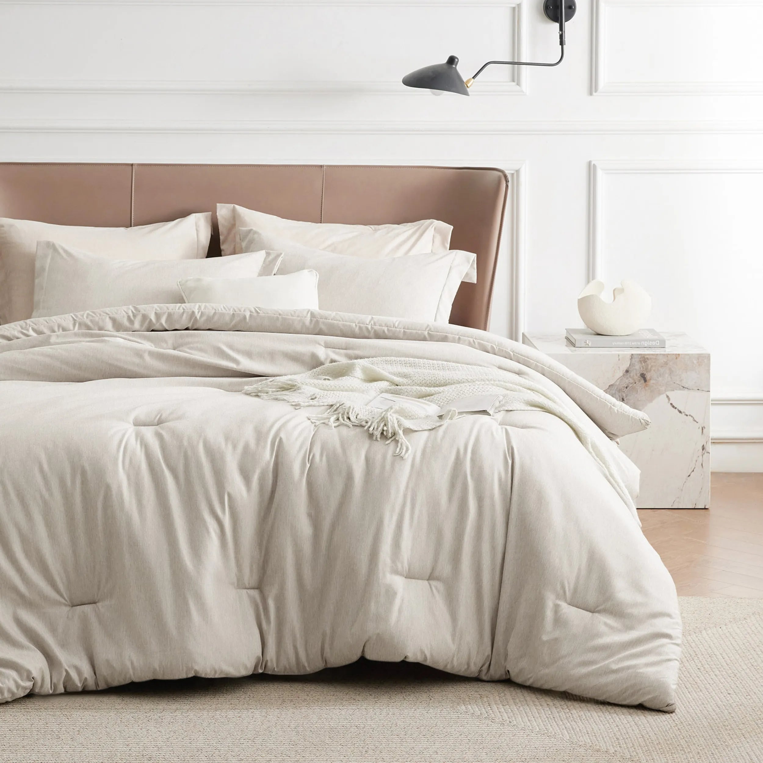 Cationic Dye Comforter Set - 100gsm